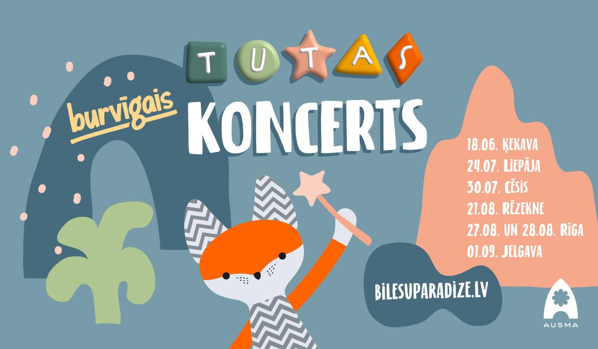 Tutas koncerts “Vasaras ceļojums” priecēs bērnus desmit Latvijas pilsētās –  Kultūra – epadomi.lv
